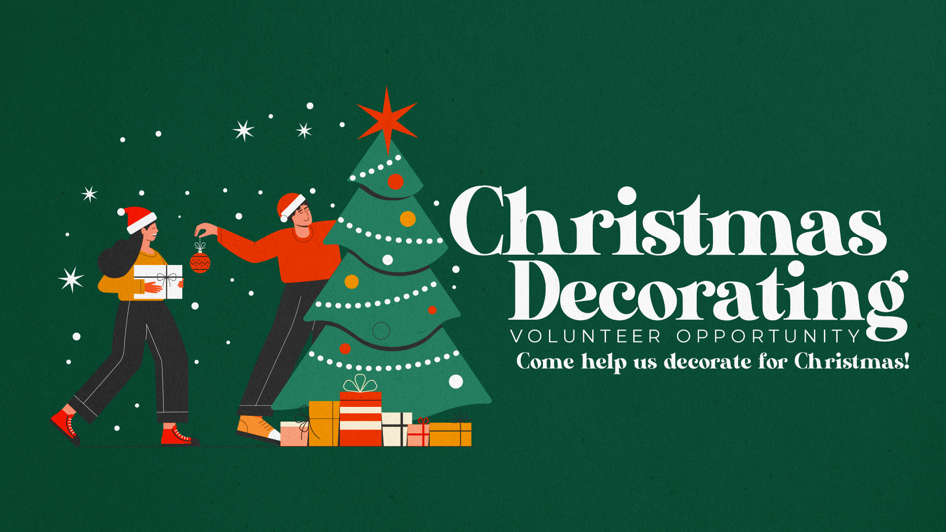 Christmas Decorating Volunteer Opportunity