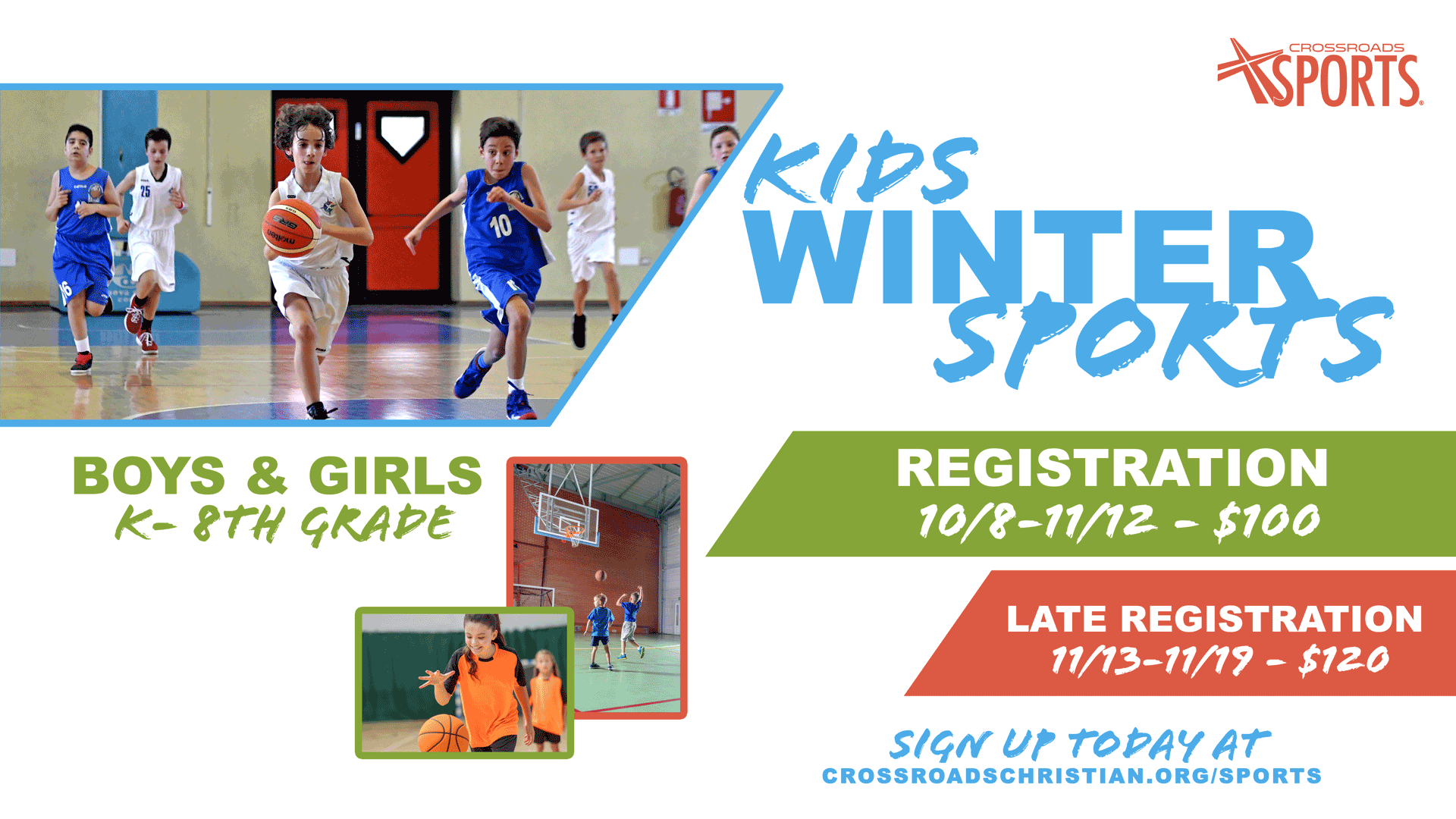 Kids Sports | Winter Registration | Crossroads Christian Church